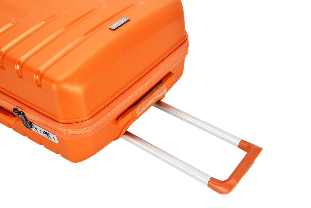 Bontour 'Charm' 4-wheeled cabin suitcase with TSA lock, 55x40x20cm, Sunset-Gold