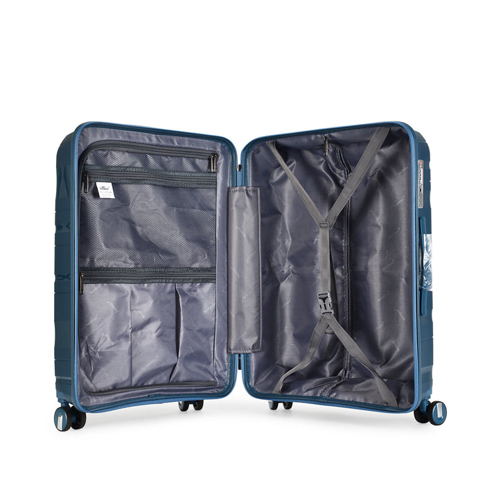 Bontour 'Flow' 4-wheeled suitcase with TSA lock, Medium Size  66x45x28 , Ice blue