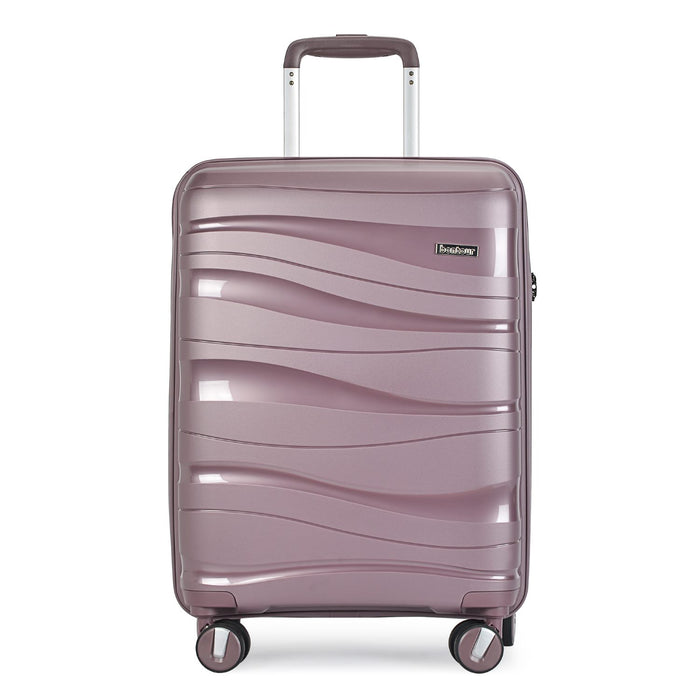 BONTOUR "Flow" 4-wheel suitcase 76x51x31 cm with TSA lock, size L, Lavender
