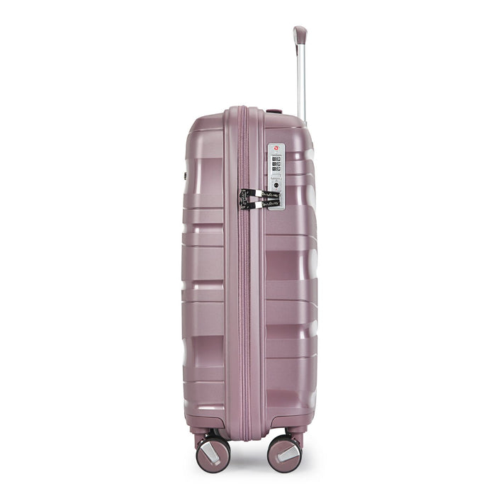 BONTOUR "Flow" 4-wheel suitcase 76x51x31 cm with TSA lock, size L, Lavender
