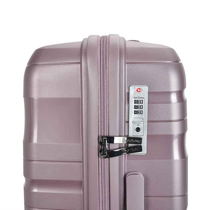 Bontour 'Flow' 4-wheeled suitcase with TSA lock, Medium Size 66x45x28 cm, Lavender
