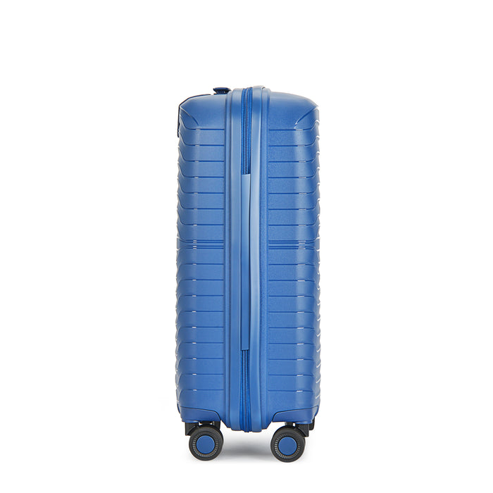 Bontour 'City' 4-wheeled cabin suitcase with TSA lock, 55x38x20cm, Blue