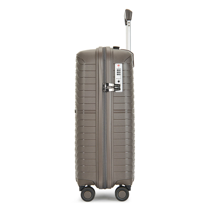 Bontour 'City' 4-wheeled suitcase with TSA lock, M Size 66x43x26 cm,  brown