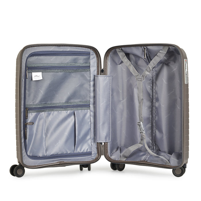 Valise 4 roues BONTOUR "Flow" 76x51x31 cm avec serrure TSA, taille L, noire