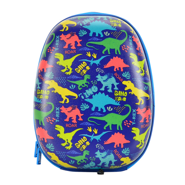 BONTOUR 2 pcs kids' luggage set, backpack + trolley, scratch-resistant (Dinosaur A)
